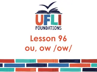 Learning Vowel Combinations: Lesson 96 on 