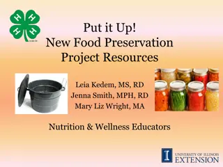 Exploring Food Preservation Techniques for Fair Projects