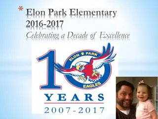 Elon Park Elementary 2016-2017: A Decade of Excellence Coffee Chat Agenda