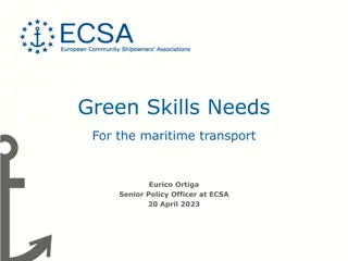 Skills and Training Needs in Green Maritime Transport
