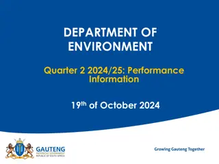 Environment Department Performance Report for Q2 2024/25