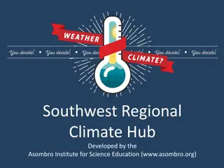 Regional Climate Hub and Environmental Data Analysis