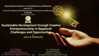 Sustainable Development through Creative Entrepreneurship in Nagaland