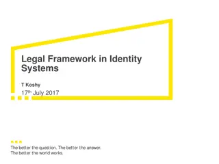 Key Principles in Legal Framework for Identity Systems