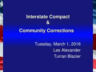 Interstate Compact and Community Corrections Oversight