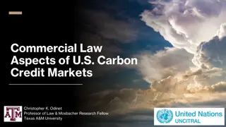 U.S. Carbon Credit Markets: Legal Aspects & Key Considerations