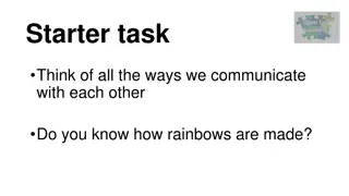 Communicating Through Light and Color