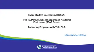 Enhancing Programs with Title IV-A: Key Takeaways and Objectives