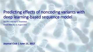 Noncoding Variant Effects Using Deep Learning Models