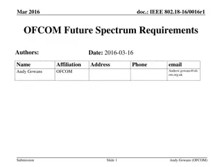 Future Spectrum Requirements for Mobile Data and 5G