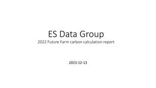 Carbon Calculation for Sustainable Farming