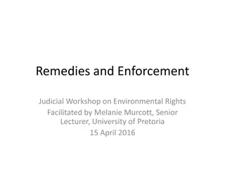 Judicial Enforcement of Environmental Rights: Case Studies and Legal Measures