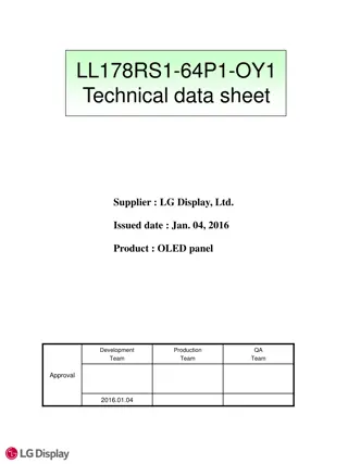 Detailed Technical Data Sheet for LG Display's OLED Panel LL178RS1-64P1-OY1