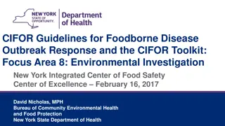 Environmental Investigation in Foodborne Disease Outbreak Response
