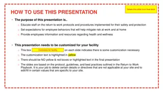 Workplace Safety Orientation: Customized Presentation for Staff Return