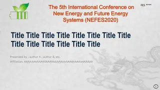 The 5th International Conference on New Energy and Future Energy Systems