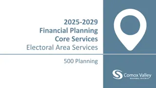 Strategic Initiatives for Electoral Area Services Planning