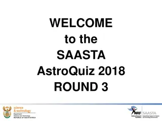 SAASTA AstroQuiz 2018 Round 3 - Test Your Astronomy Knowledge!