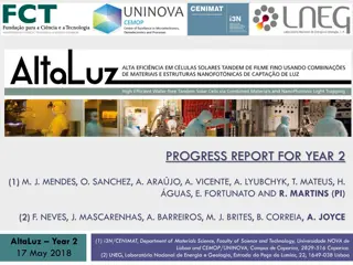 AltaLuz Year 2 Progress Report and Project Management Activities