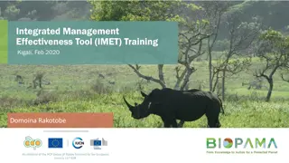 Integrated Management Effectiveness Tool (IMET) Training Session in Kigali