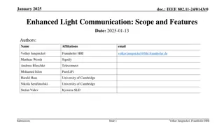 Enhanced Light Communication Project Overview for IEEE 802.11