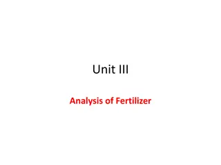 Analysis of Fertilizers for Plant Growth