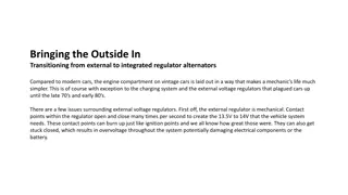 Upgrading Vintage Cars with Integrated Regulator Alternators