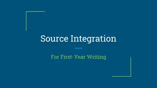 Effective Source Integration for Academic Projects
