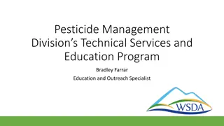 Pesticide Management Division Programs and Training Services