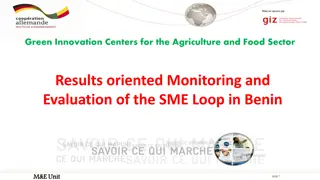 Monitoring and Evaluation Framework for SMEs in Agricultural Innovation Centers