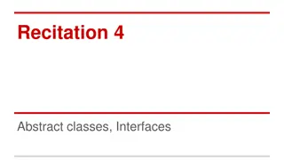 Abstract Classes and Interfaces in Java