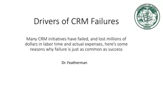 Exploring CRM Failure Drivers