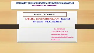 Exploring Geomorphological Processes in Geographical Studies