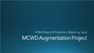 MCWD Water Supply Augmentation Project Updates