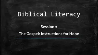 Unveiling the Essence of the Gospel: Instructions for Hope