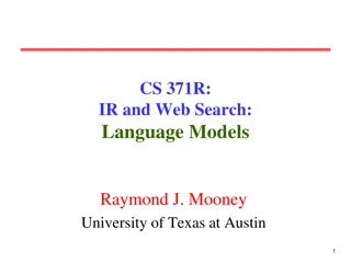 Language Models: Probabilistic Models for NLP