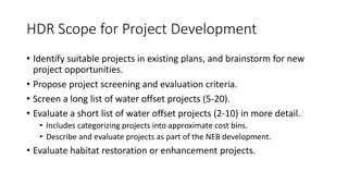 Scope for Water Offset Project Development