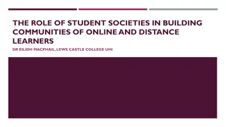 Empowering Online Learners Through Student Societies