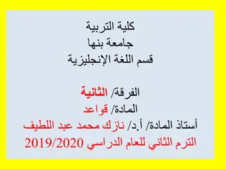 Incomplete English Grammar Lessons 2019-2020
