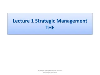 Strategic Management in Tourism, Hospitality & Events Sector