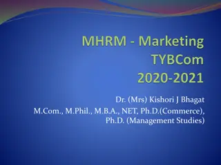 Key Marketing Dimensions and Strategies by Dr. Kishori J. Bhagat