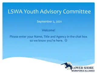 LSWA Youth Advisory Committee Meeting Agenda - September 2, 2021