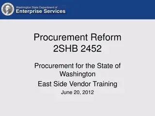 Washington State Procurement Reform Journey