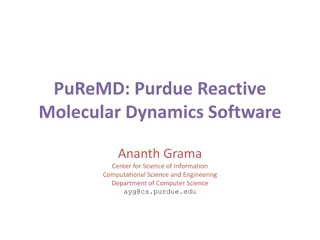 ReaxFF in PuReMD Software for Molecular Dynamics