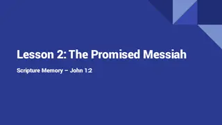 Lessons on the Promised Messiah and Humanity's Fall