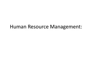 Human Resource Management in Organizations