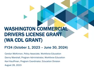 CDL Grant Program Overview for Private Career Schools and Colleges