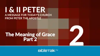 Peter's Message on Grace, Sobriety, and Holiness for Today's Church
