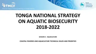 Tonga Aquatic Biosecurity Strategy for Sustainable Aquaculture Development