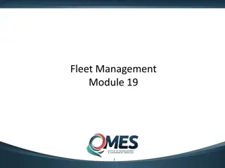 Fleet Management Module 19: Overview, Learner Outcomes, and Topics